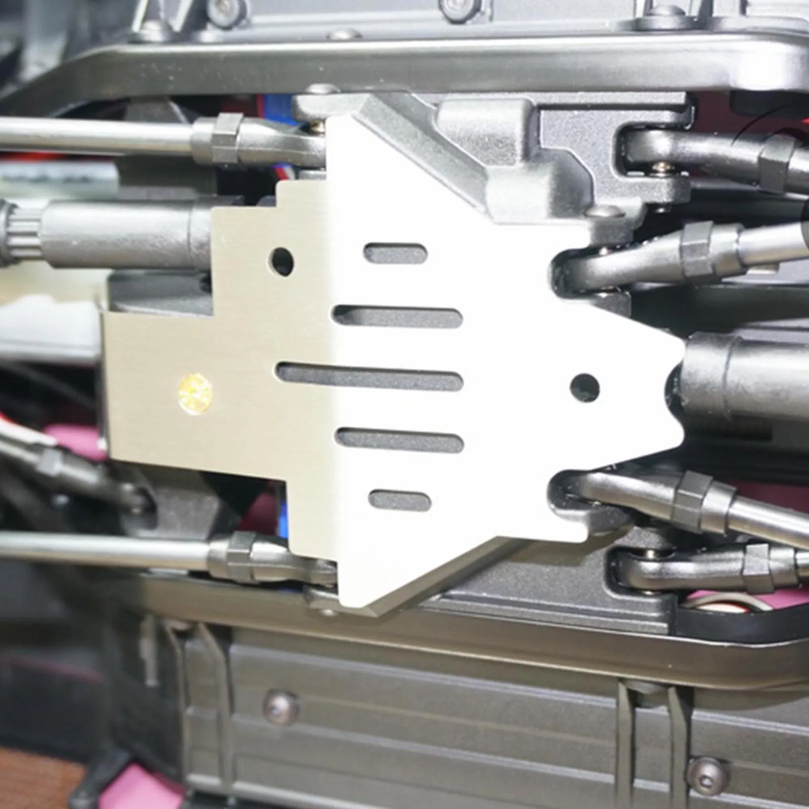 5 Pcs Stainless Steel Chassis Armor  Skid Plate for Traxxas TRX-4 82056-4 RC Car RC Chassis Armor RC Chassis Protector