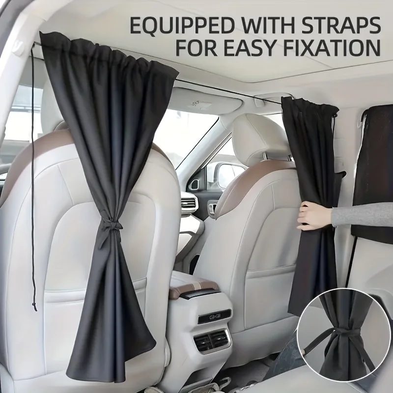 No-Drill Car Partition Curtain and Sunshade Privacy Screen