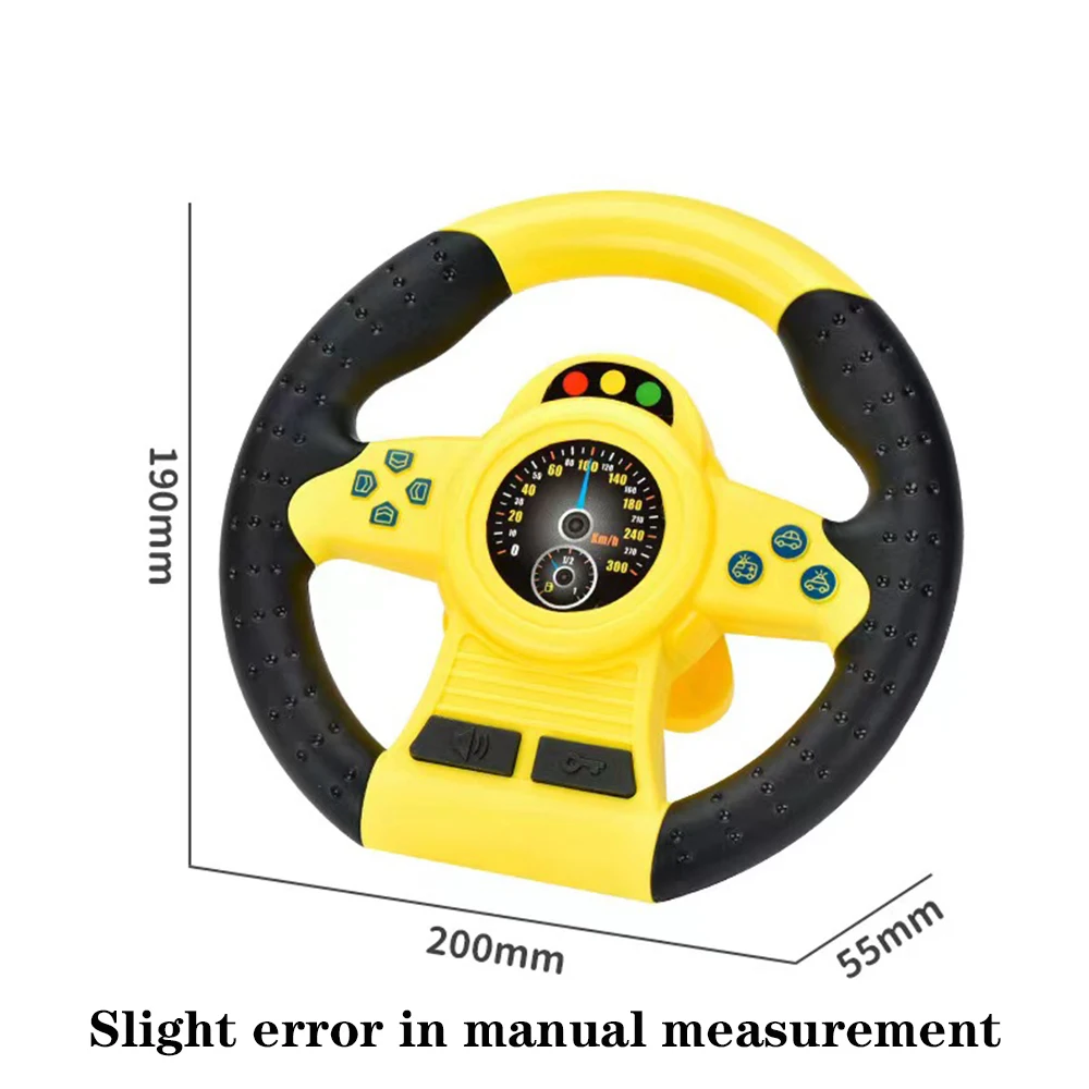 Montessori Eletric Simulation Steering Wheel Toy With Light Sound Baby Kids Musical Educational Copilot Stroller Steering Toy 6