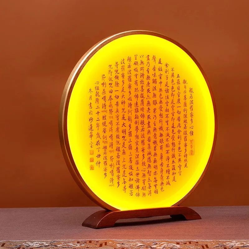 Circular background light for Buddhist niches Home use, Buddhist temple, altar LED The background lights of the Buddha statue