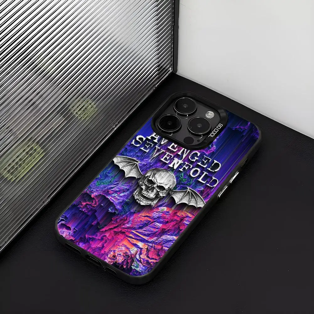 Avenged Sevenfold Silver Matte Shockproof Phone Case