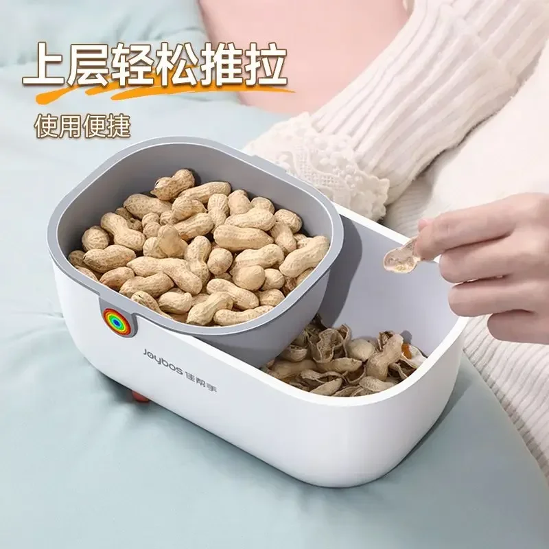 Lazy Melon Seeds Snacks Dried Fruit Fruit Box Double Layer Thickened Living Room Drain Basket Household Plate Drain Tray