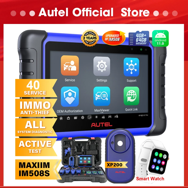 

Autel MaxiIM IM508S Car Key Programmer immobilizer IMMO OBD2 OE-Level Diagnostic Tools Professional Automotive Scanner