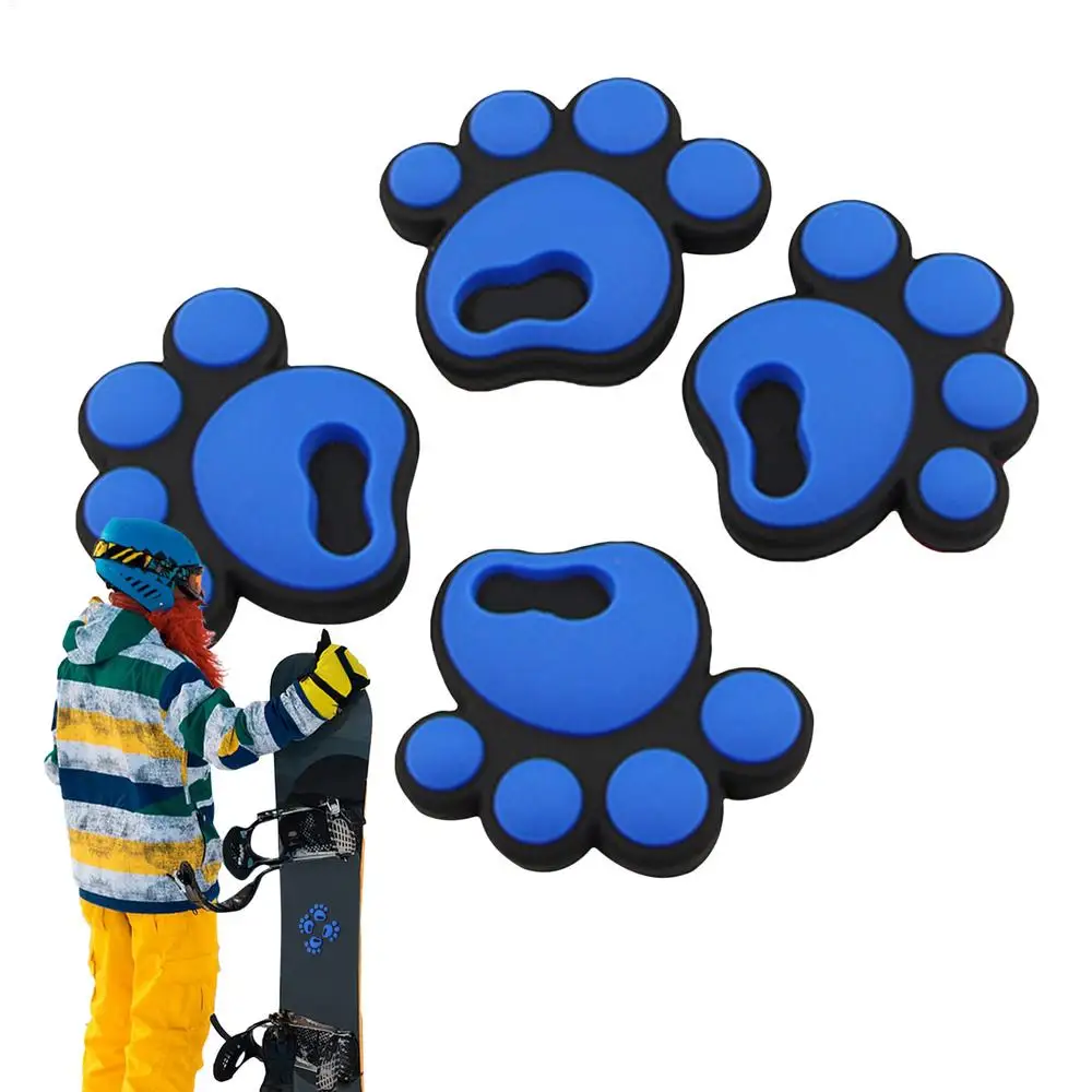 Snowboard Stomp Pad Selbstklebende Snowboard Fußpolster 4 Stück Snowboard Anti-Rutsch-Aufkleber Snowboard Pads Fußpolster – Detail 4