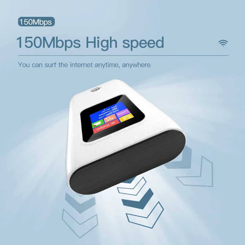 Kuwfi-desbloquear 4g Lte Router 150mbps Wireless Wifi Modem Portátil Mini Hotspot Outdoor Pocket Wifi Repetidor de Slot para Cartão Sim 6000mah - Imagem 6
