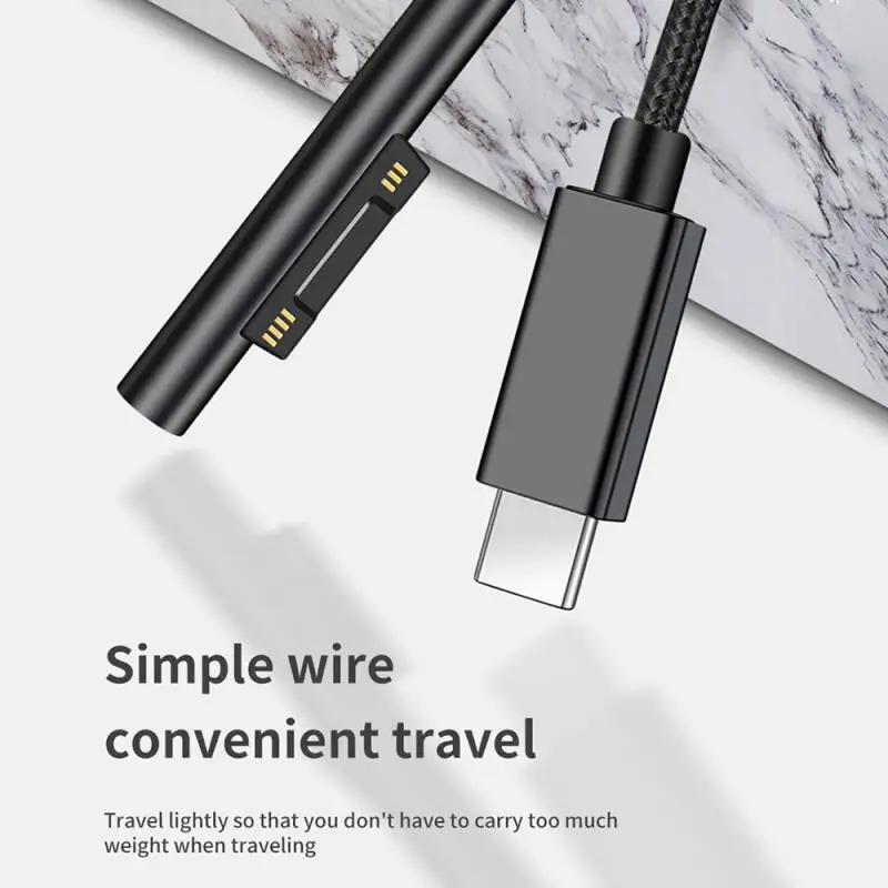 Power Adapter Type C Female PD Fast Charging for Microsoft Surface