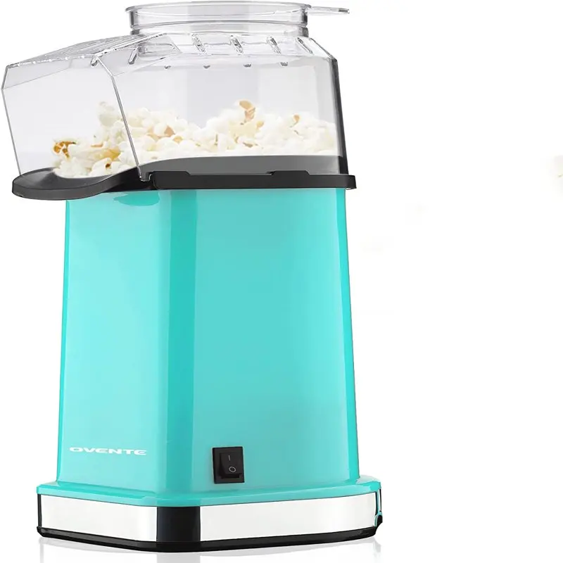 Hot Air Popcorn Maker 16-Cup Capacity with Detachable Measuring Cup, BPA Free, No Oil Needed, 1400W, Turquoise, PM11T metal contour gauge with lock irregular multi function taker copy gauge woodworking measuring ruler contour