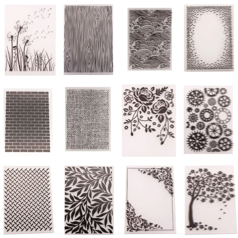 

10.5x14.5cm Embossing Folder for Card Making Floral DIY Plastic Scrapbooking Photo Album Card Paper DIY Craft Decoration