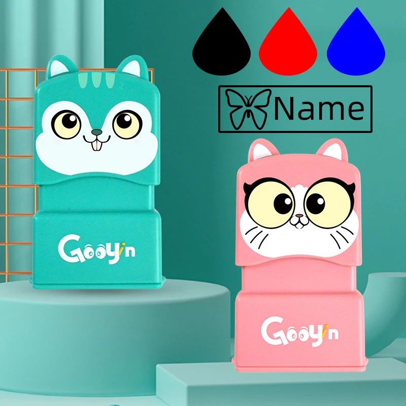 Custom Name Stamp Self Ink Stamps for Clothes Kindergarten