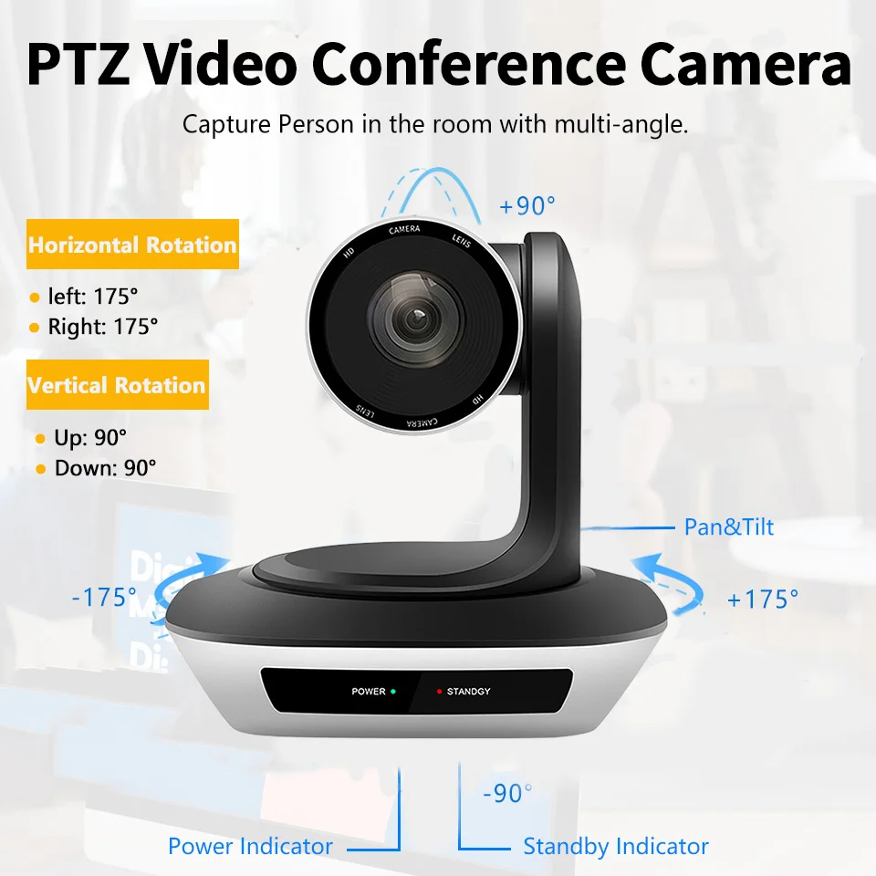 Best Full HD1080P Fixed Focus 3 10 20x Zoom USB2.0 PTZ Video Conference Camera Live Streaming Broadcast Confer System Equipment