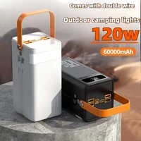 Portable Large Capacity Power Bank 60000mAh 22.5W Fast Charger with Cable USB C External Spare Battery for IPhone Samsung Xiaomi 1