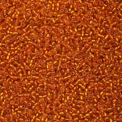 Vibrant Glass Seed Beads for Jewelry Making and Crafts - 18g/lot (Orange Red)