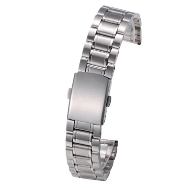 Stainless Steel Five-Bead Diving Watch Band Strap - Various Widths