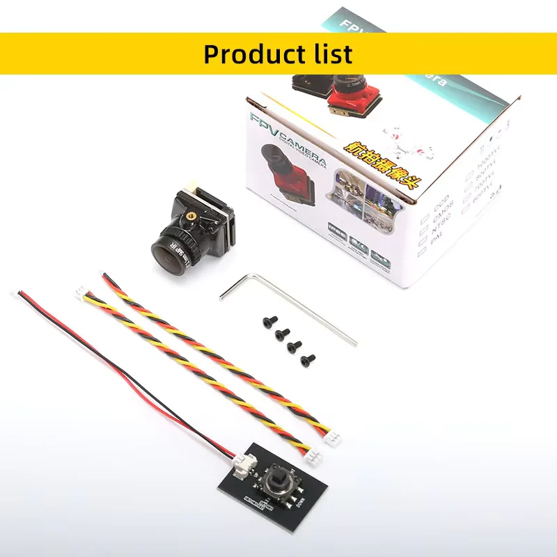 Lot de 2 Hélices MS-519 pour Drone FPV Micro - Noir/Rouge