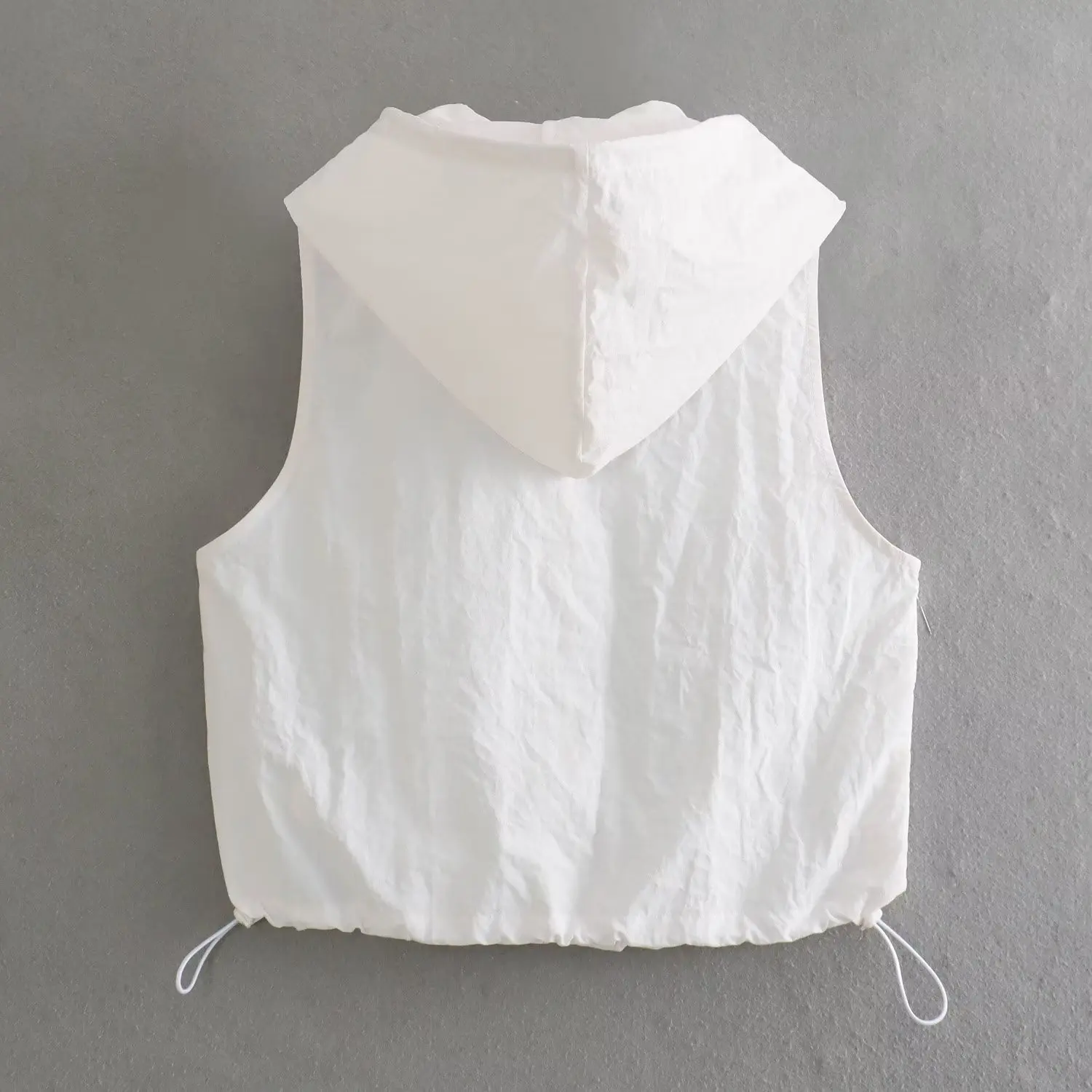 Withered French Elegant White Hooded Tank Top Fashion Casual A-line Midi Skirt Set Women