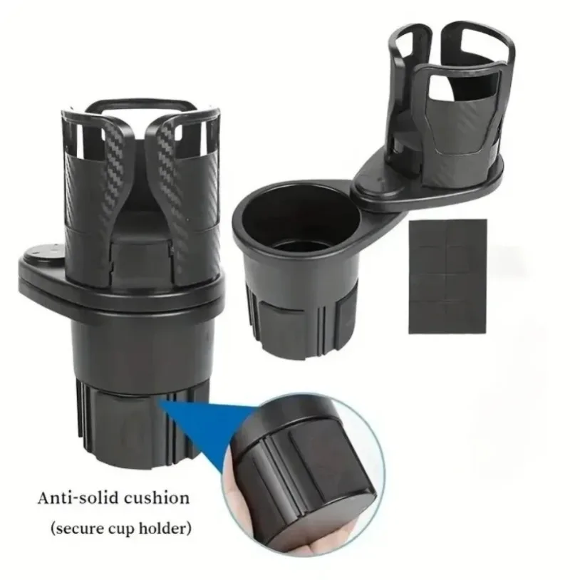 360° Rotation Car Drink Holder Multifunction Adjustable Cup Holder Stable Anti-Slip Auto Parts Storage Box Car Water Cup Holder
