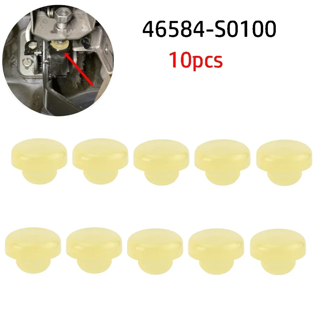 Brake Clutch Pedal Stopper Pad 46584-S0100 Yellow For Nissan 200SX 240SX 300ZX 350Z For Infiniti G20 G35 G37 I30 J30 10pcs brake clutch pedal stopper brake pedal box adjuster