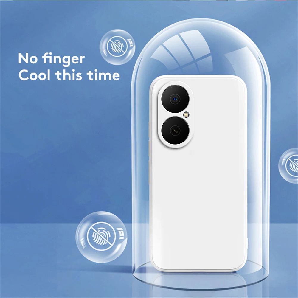 Classic Square Silicone Phone Case with Camera Protection for Huawei Nova Y73 Enjoy 80 5G