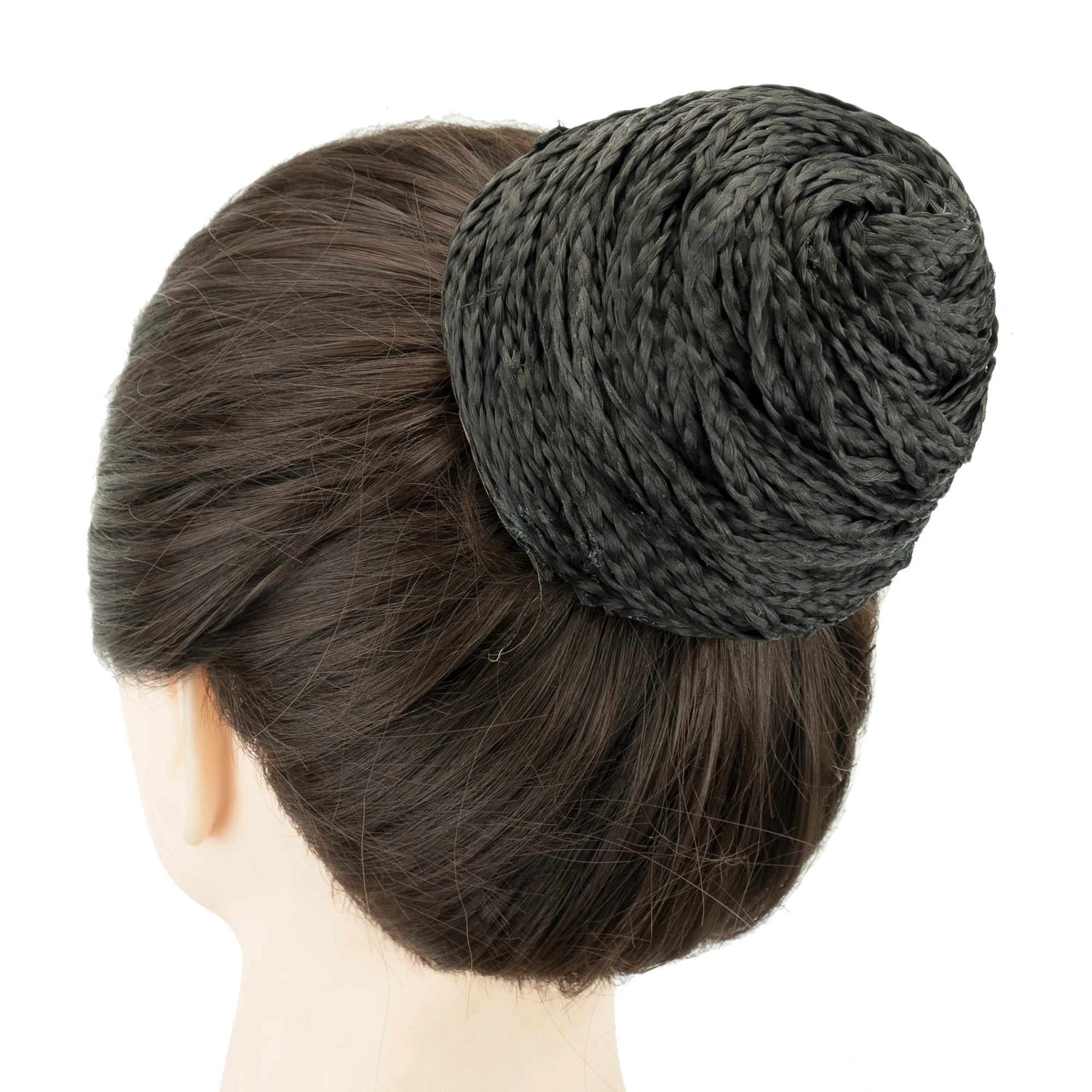 Soowee-دونات مضفرة اصطناعية ، قطع شعر مجدولة أفرو ، سكرونتشيز ، كعكة شعر راقصة ، أغطية رأس ، اصطناعية