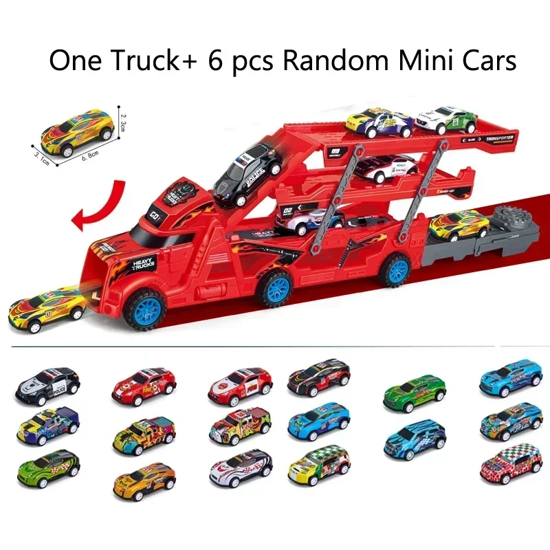 Large Transforming Transporter Car Toy - Educational Folding Track Racing Vehicle for Kids