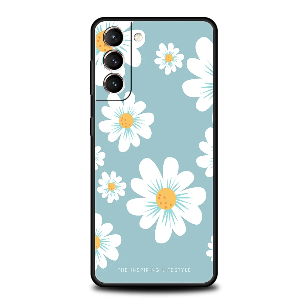 Sommer Gänseblümchen Sonnenblume Blumen blume Fall für Samsung Galaxy S24 S23 S22 S20 S21 Fe Ultra S24 S23 S10 S10E S9 plus Telefon abdeckung – Detail 5