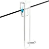 Shower Door Hooks 7-inch Clear Acrylic Extended Over Door Hooks for Bathroom 0.47-in Frameless Glass Door Tool Free Shower Towl 5