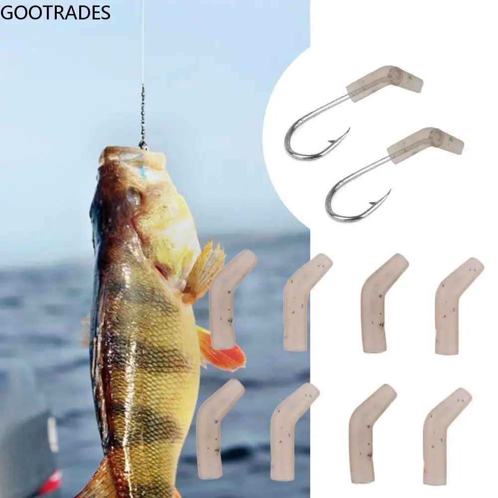 

50PCS Rubber Fishing Line Aligner TPR Anti-Tangle Durale Fishing Hook Aligner Fishing Tools