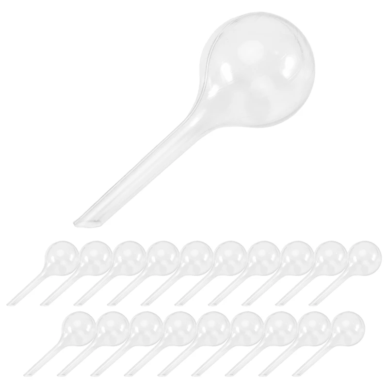 

20 Pcs Plant Watering Bulbs Clear Self-Watering Globes Automatic Water Balls Device Vacation Houseplant Pot Bulbs