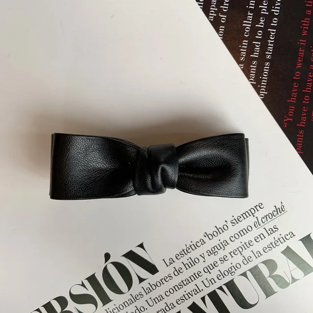 New Women Long Leather Ponytail Hold Hair Tie ободок для волос Headband Hair bands For Girls Hair Accessories gumki do wlosow Y 3