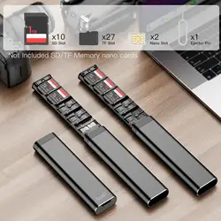 BUDI Universal Memory Card Organizer and Phone Holder