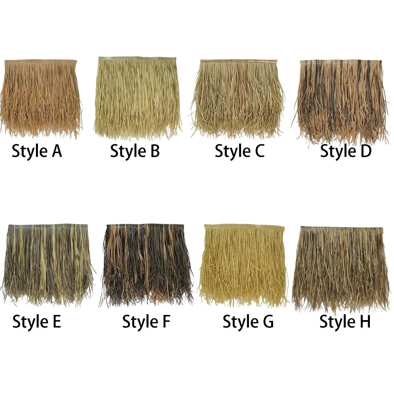 Straw Roof Thatch Fake Accessories Easy to Use Decor Grass Skirting Roof for Fence Umbrella Cover Thatch Roofing Outdoor Bar