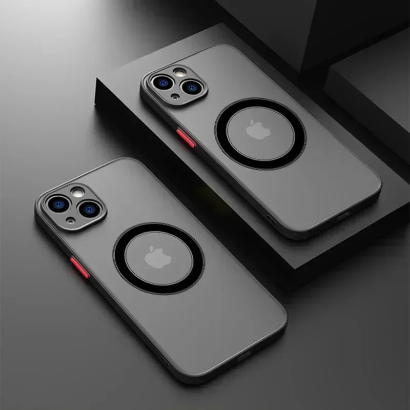 Ultimate Magnetic Magsafe Matte Skin Back Cover for iPhone - Wireless Charging Compatible