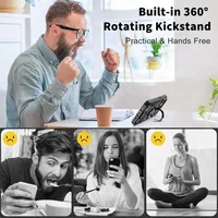 Case For iPhone 16 15 14 13 12 11 Pro Max XS XR 8 7 Plus Magnetic Rotated Ring Kickstand Heavy Duty Drop Protection Wallet Cover - Image 6