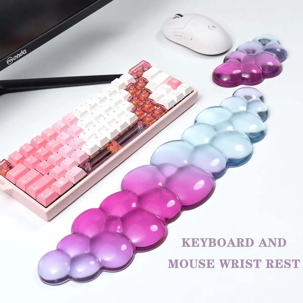 Ergonomics Silicone Could Wrist Protector Keyboard Hand Rest Soft Touch Office Men And Women Hand Pillow Rice Shaped Mouse Pad
