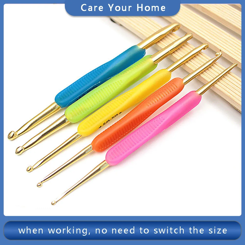 1pc Size 2mm to 10mm Metal Knitting Needles Crochet Hooks Needlecrafts  Accessory