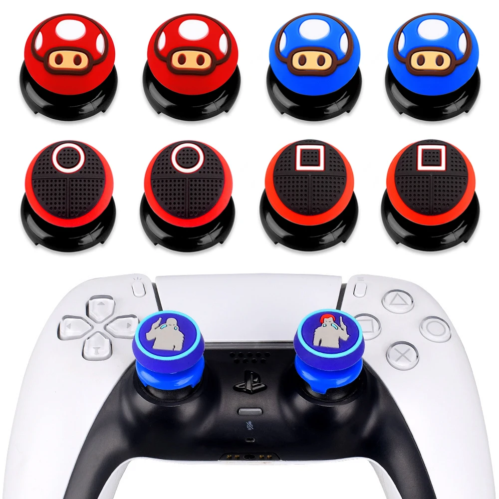 2x Nintendo Switch Controller Thumbstick Gummi Kappen Grip Cap In