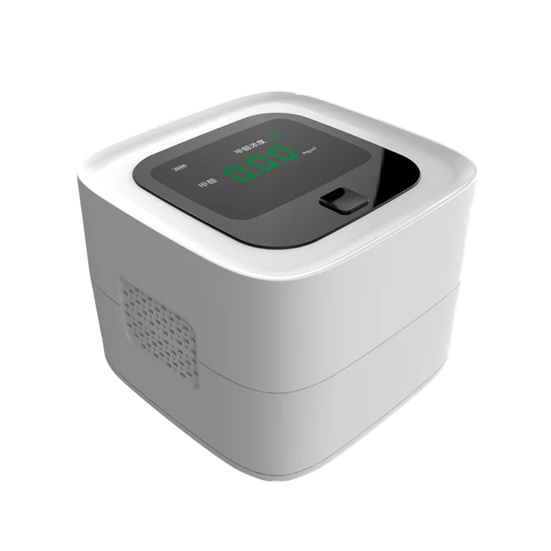 

Smart environment detector to detect PM2.5/formaldehyde/VOC/CO2/temperature and humidity in air