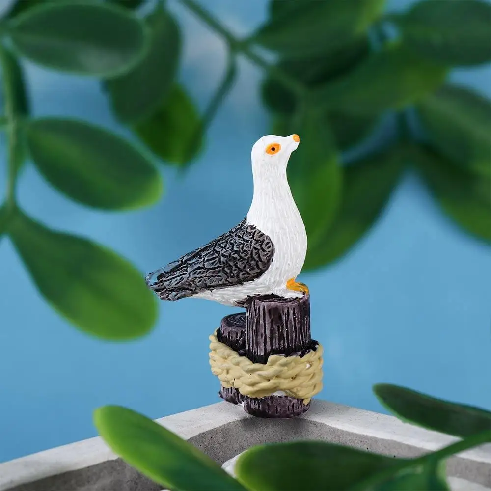 Fai Da Te Mini Craft Home Decor Micro Paesaggistica Fairy Garden Sea Bird Supporto In Miniatura Per Gabbiano