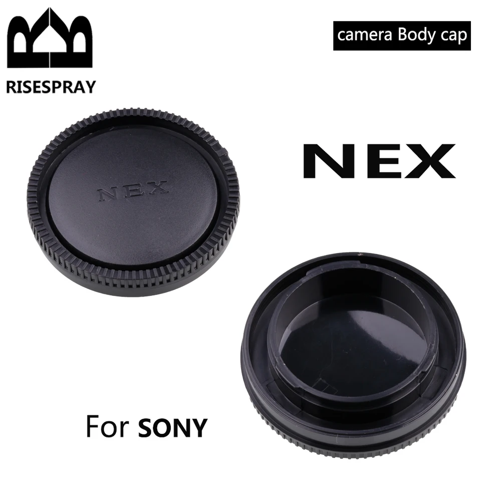 3-Pack Rear Lens Caps + Body Cap For Sony E-Mount Cameras (a6000, A6100, A6500, A5100)
