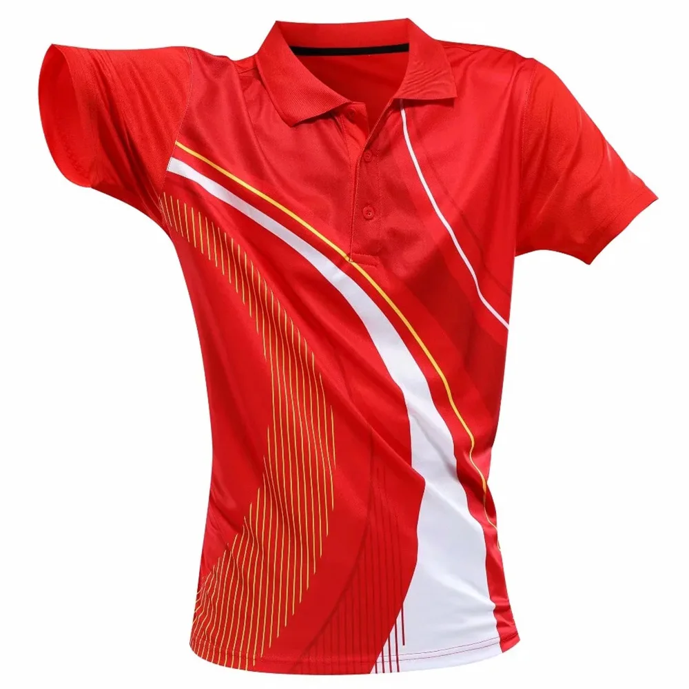Sports Clothes Quick Drying Table Tennis Clothes Men Shirt T-shirt Printing Badminton Uniforms Summer Running sports Suit