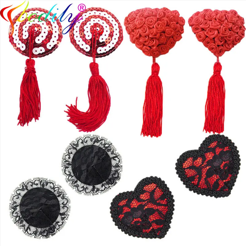 1 пара, женское нижнее белье с блестками и кисточками