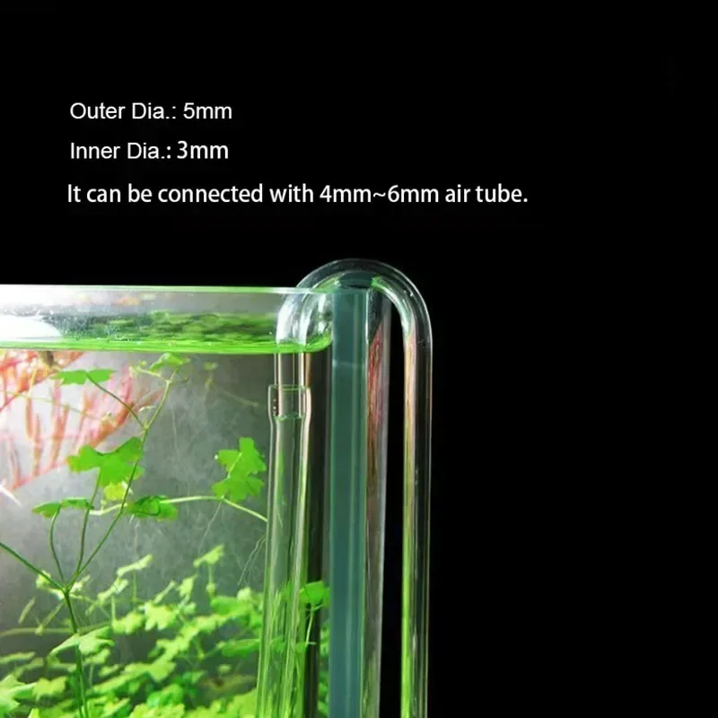 Acrylic Aquarium Connector Set - U-Shape Tube Elbow for Air Pump and Filter Systems (2-Pack)