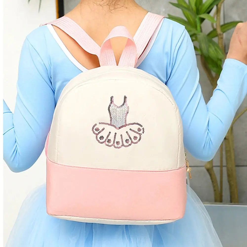Cute Children's Dance Bag Princess Style Waterproof Ballet Bag Backpack Wear-resistant Breathable Girls Ballet Sports Bag