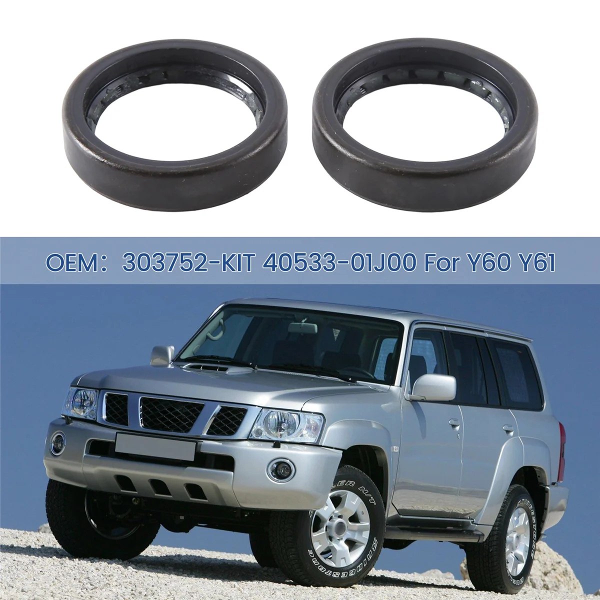 

Комплект уплотнений для передней оси для Nissan патруль Y60 Y61 303752-комплект 40533-01J00, 2 шт.