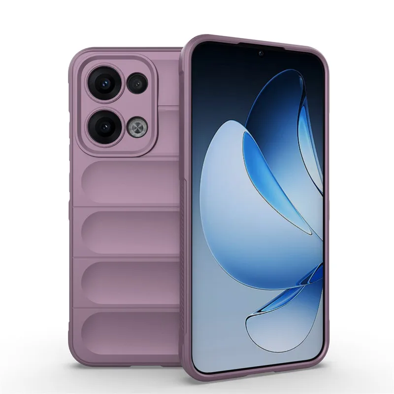 Cover YUXING Per Oppo Reno 13F 4G/5G E Reno 13 FS – Vetro Temperato Retro – Design Stella (Starry Sky) - 2