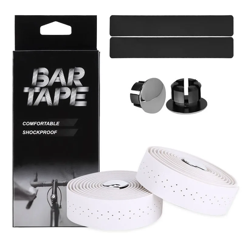 2PCS Fahrrad Lenker Band Fahrrad Straße PU Künstliche Leder EVA Strukturierte Punch Strap Radfahren Getriebe 2150x30x3mm Zubehör – Detail 6