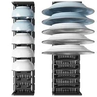 Kitchen Bowl And Dish Rack Cabinet Drawer Storage Rack Plate Drying Rack Tableware Bowl Dish Partition Adjustable Organizer 1