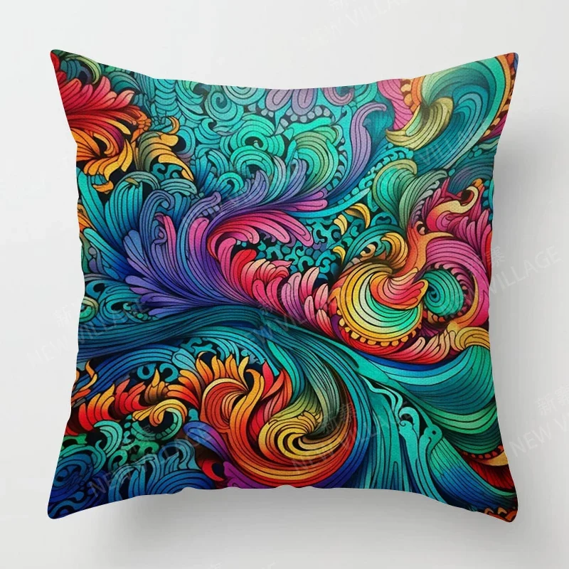 홈 거실용 모던 장식 쿠션, 장식 던지기 베개 커버, 추상 소파, 45x45, 40x40cm, 60x60cm, 45x45cm, 50x50cm