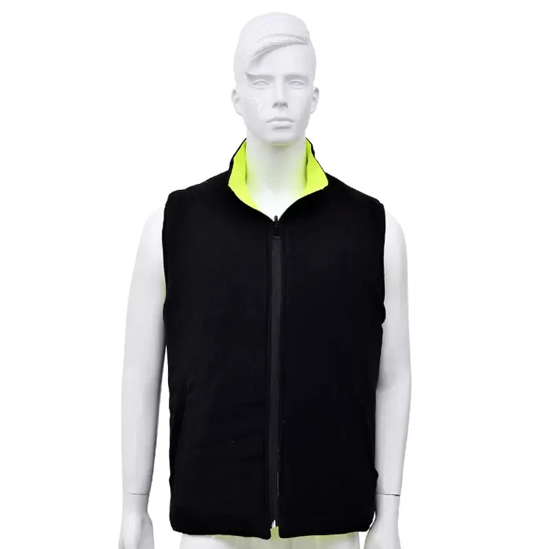Hi Vis Vest Winter Fleece Lining Reflective Vest for Men Waterproof with Multi Pockets Safety Workwear Sleeveless Waistcoat 6
