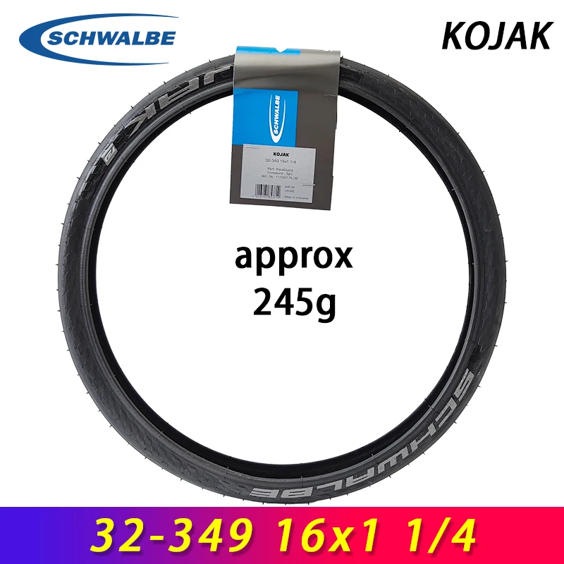 SCHWALBE 16×1 1/4 32-349 KOJAK BROMPTON Schwalbe Kojak Tire 32-349 With Kevlar Bead | Brompton USA